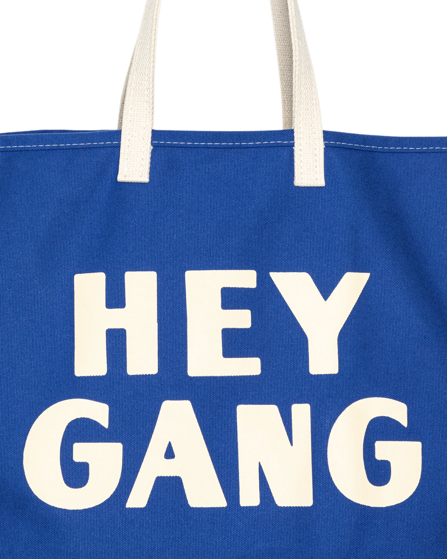 Hey Gang Canvas Tote Blue