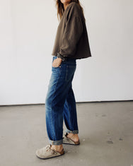 The Boxy Crop Sweatshirt Mud