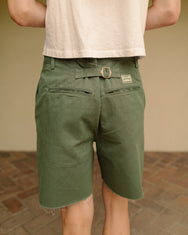 The Buckle Back Trouser Shorts Army
