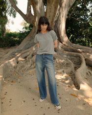 The Buckle Back Trouser Denim