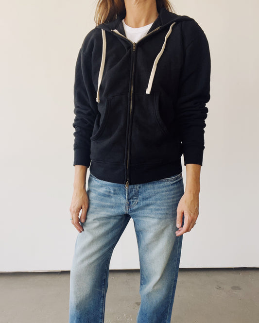 The Zip Hoodie Black