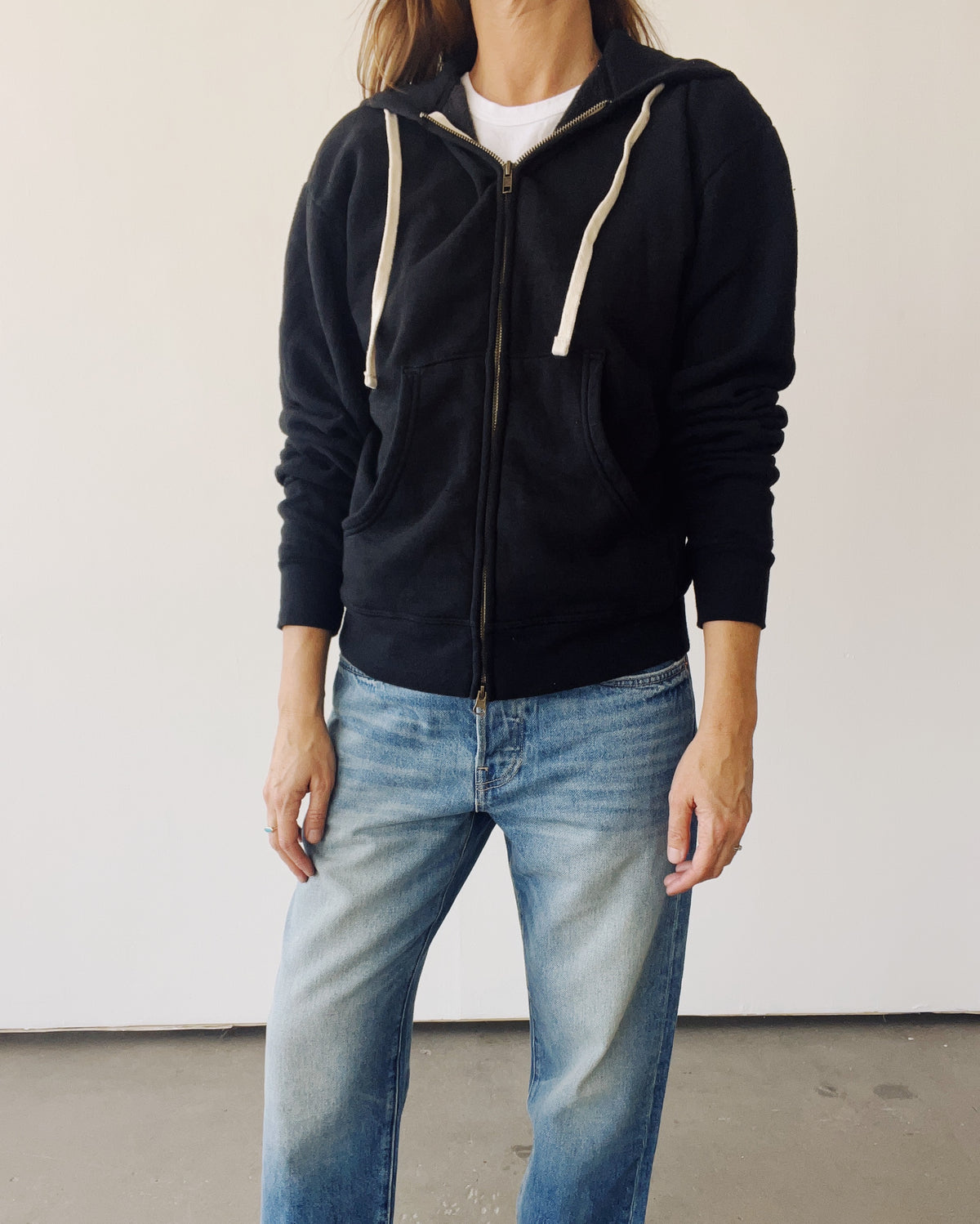 The Zip Hoodie Black