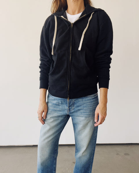 The Zip Hoodie Black