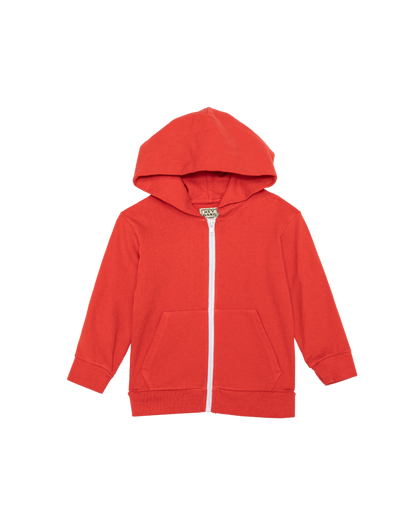 The Kids Zip Hoodie Red