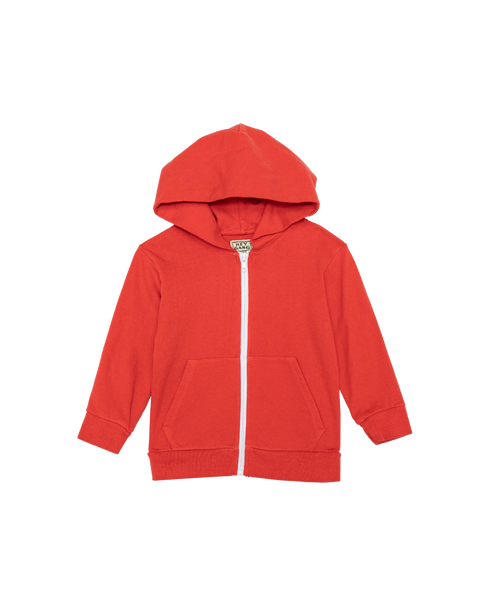 The Kids Zip Hoodie Red