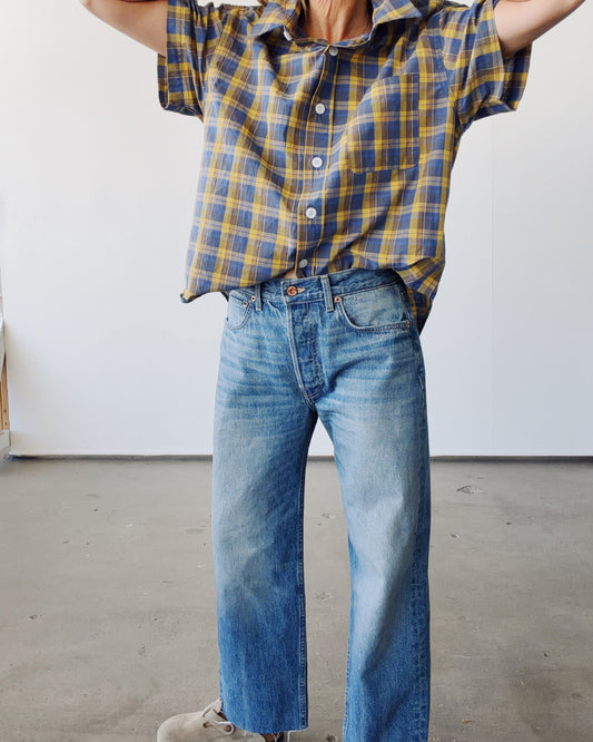 The Camp Shirt Blue Madras