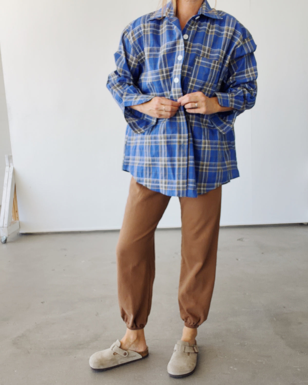 The Big Shirt Blue Plaid