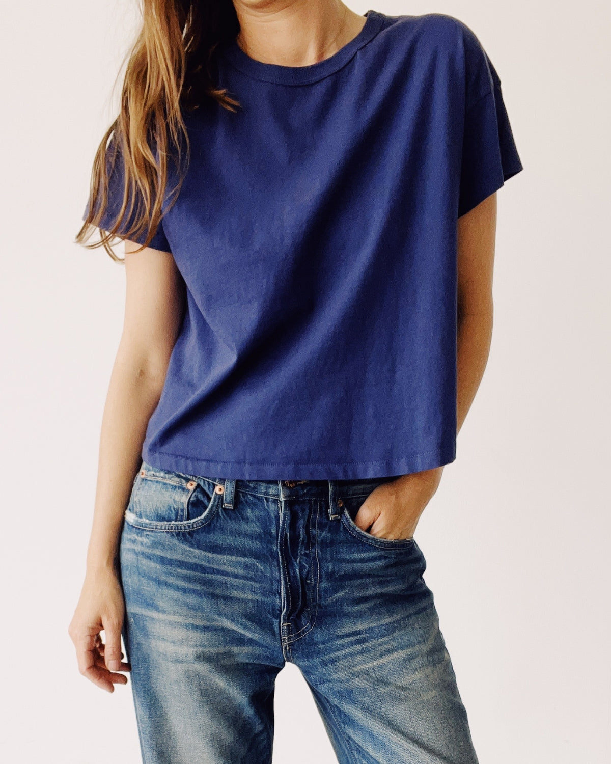 The Boxy Tee Navy