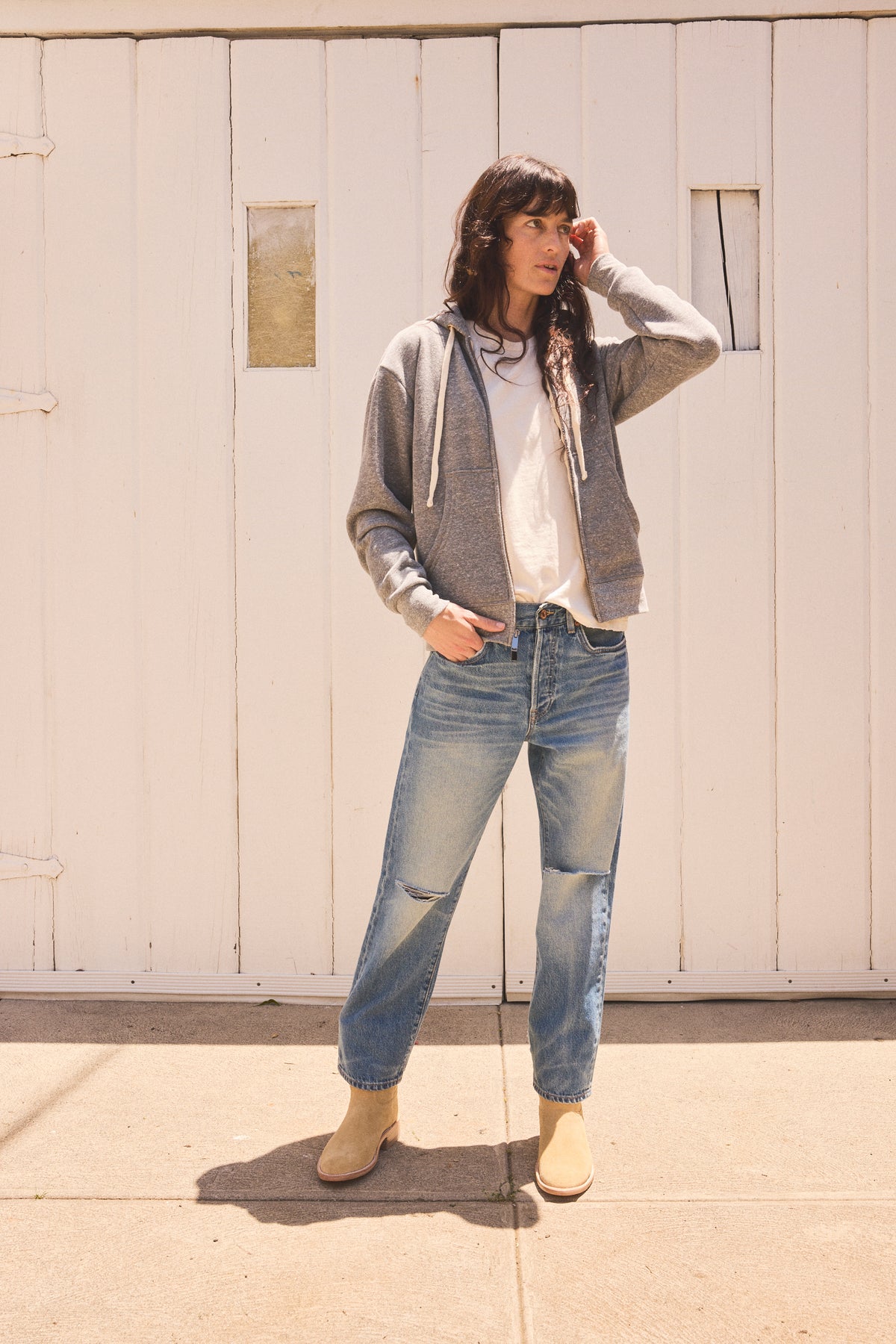 The Zip Hoodie PE Grey