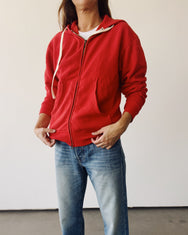 The Zip Hoodie Red