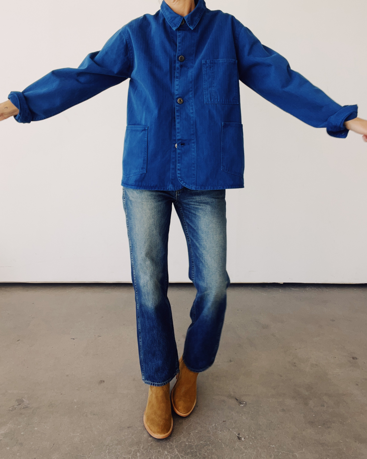 The Barn Coat French Blue