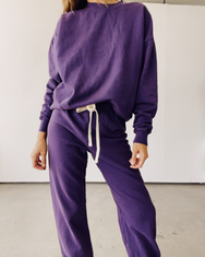 The Boxy Sweatshirt Plum