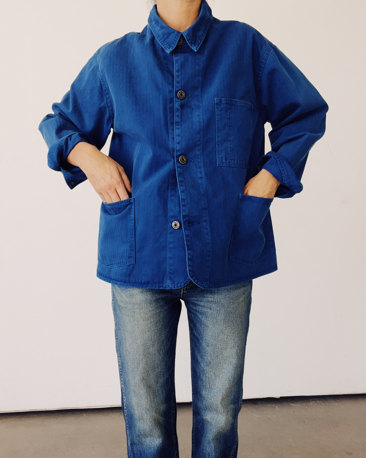 The Barn Coat French Blue