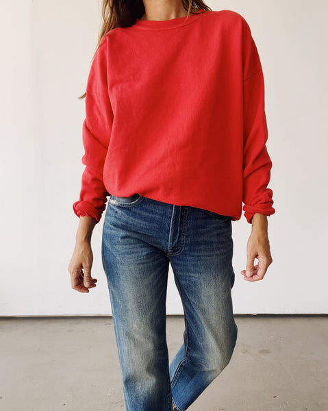 The Boxy Sweatshirt Red