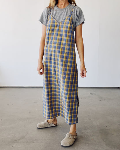 The Slip Dress Madras Plaid
