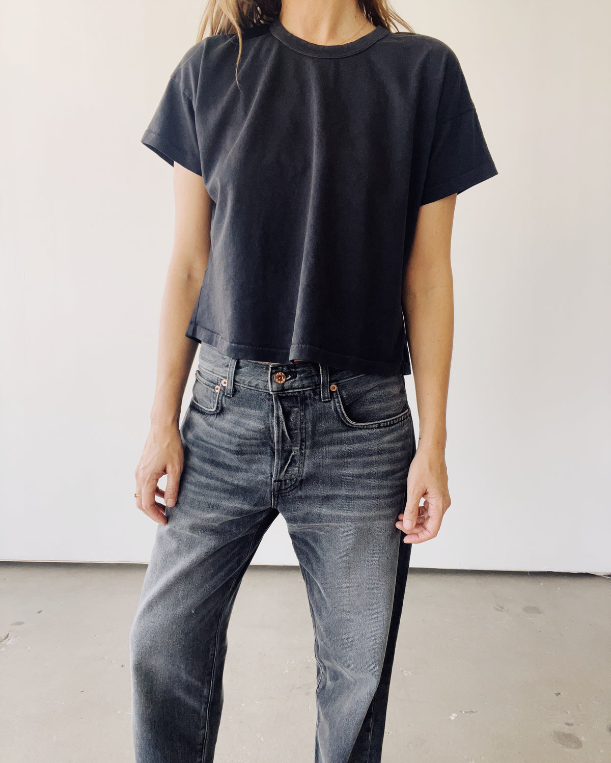 The Boxy Tee Vintage Black