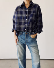 The Big Shirt Breezy Check Navy