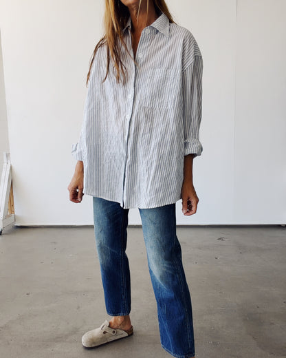 The Big Shirt Blue Stripe