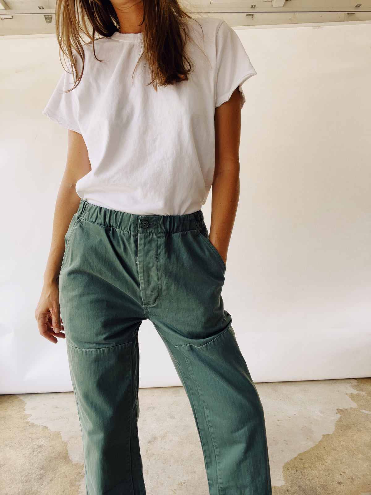 The Chore Pant Fatigue Herringbone