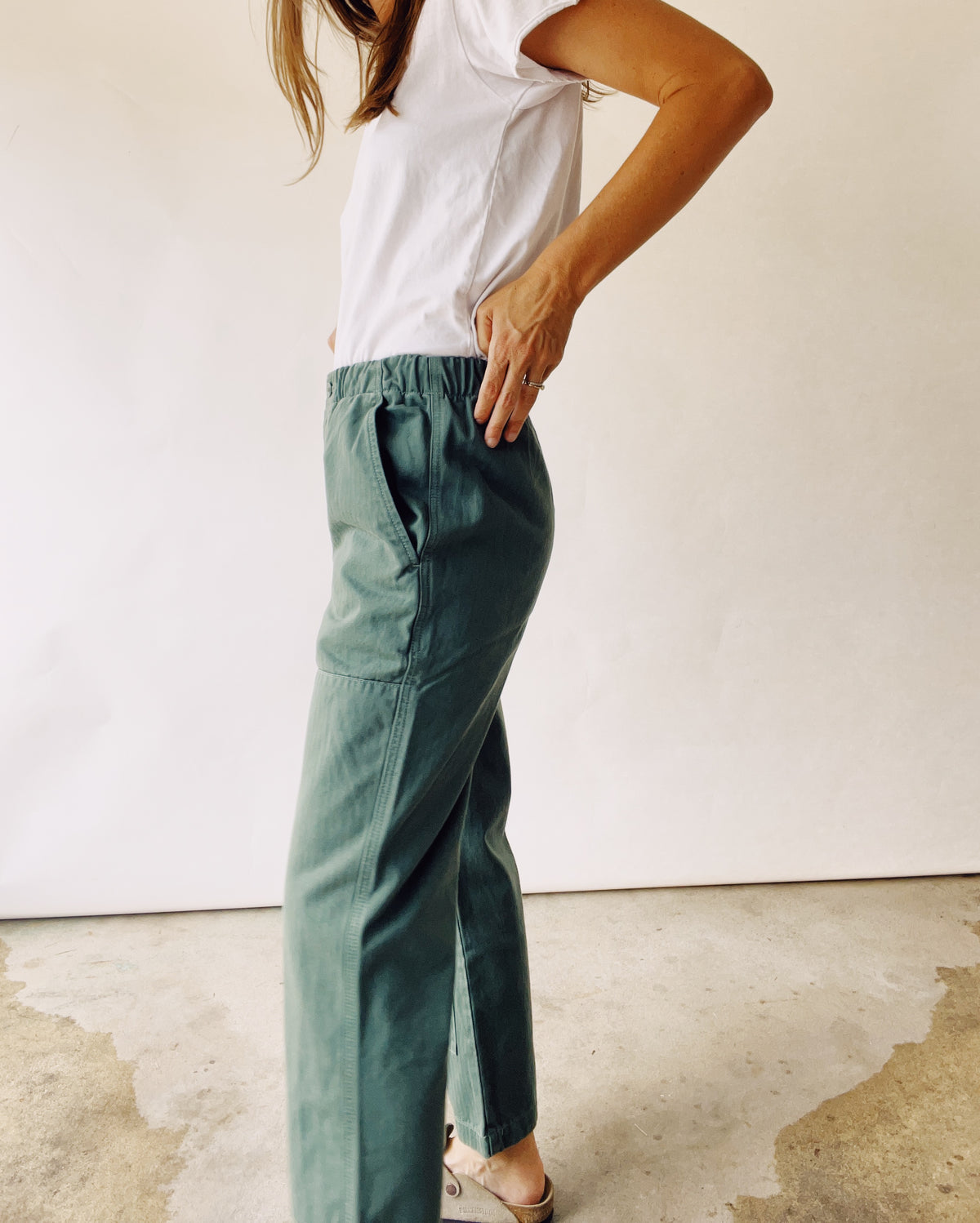 The Chore Pant Fatigue Herringbone