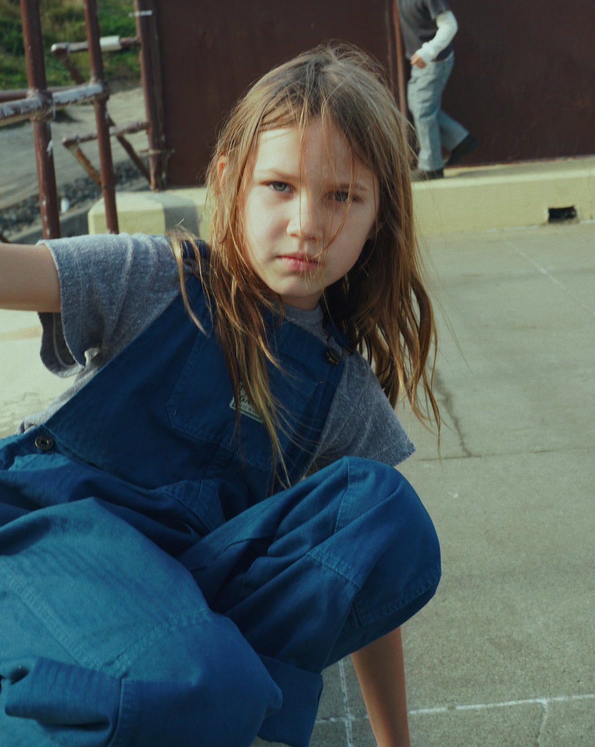 The Kids Overalls French Blue