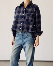 The Big Shirt Breezy Check Navy