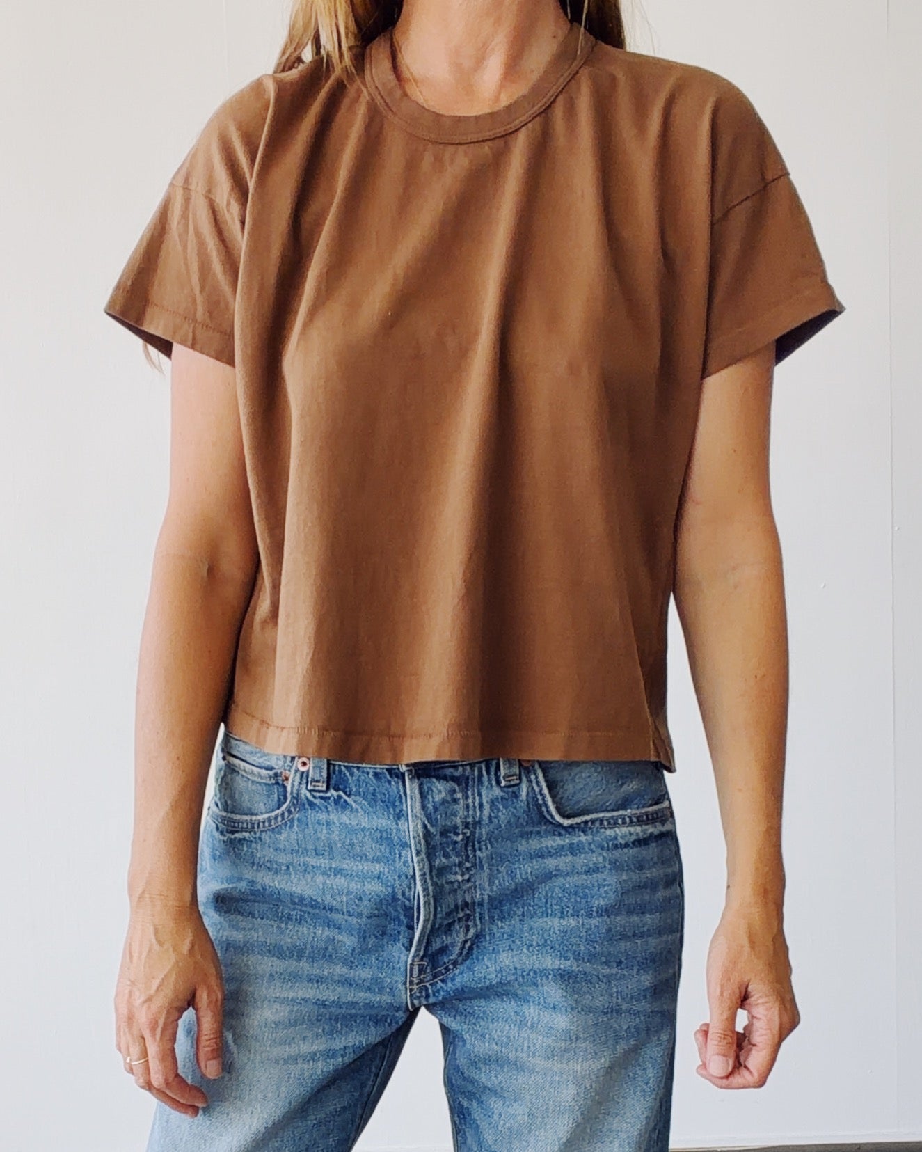 The Boxy Tee Vintage Carob