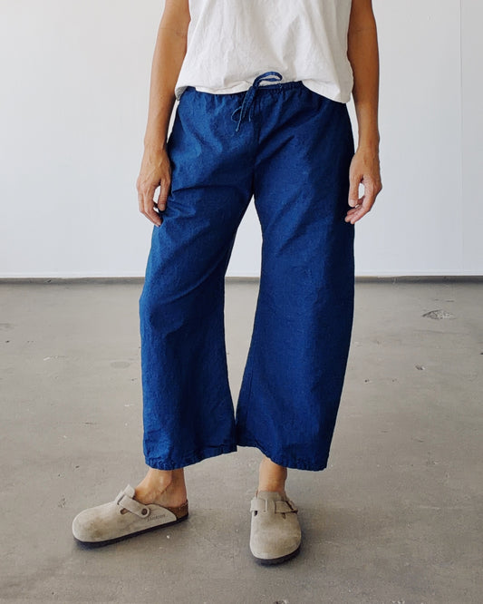 The Drawstring Pant Indigo Chambray