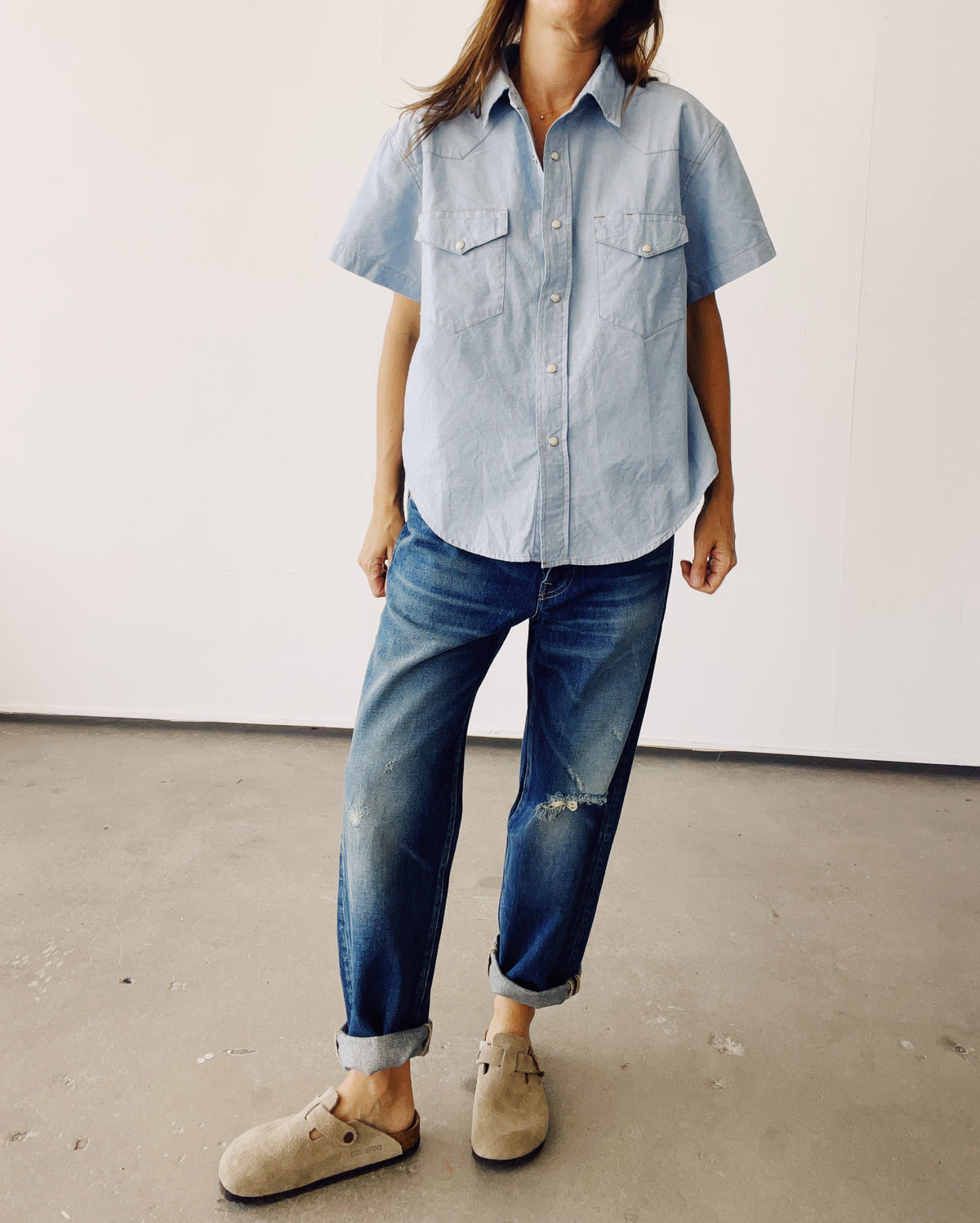 The S/S Western Shirt Chambray