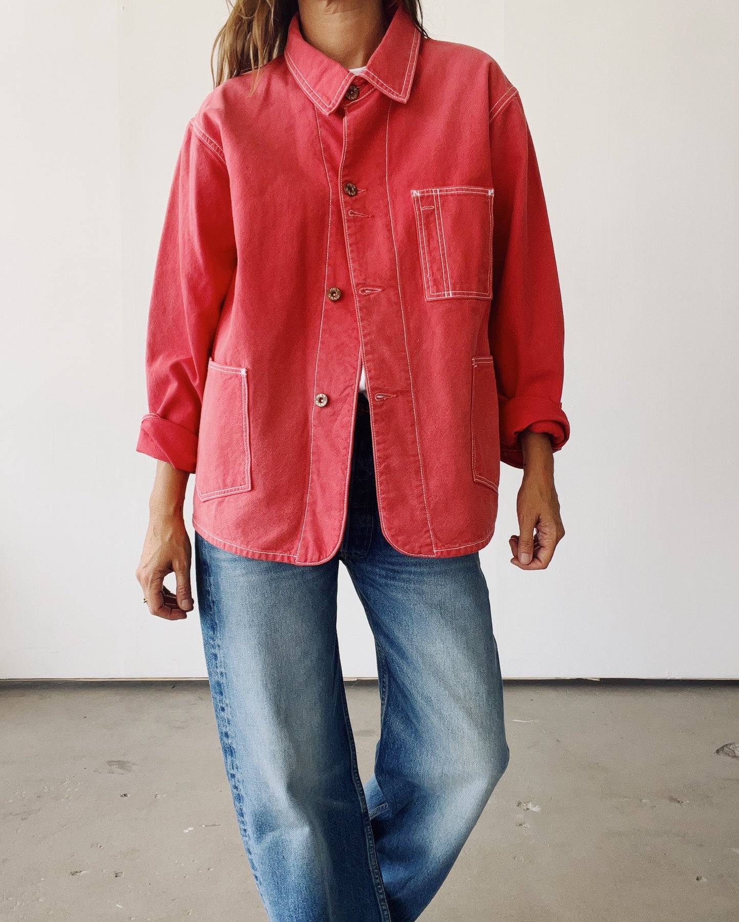 The Barn Coat Faded Red