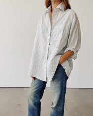 The Big Shirt Light Blue Stripe