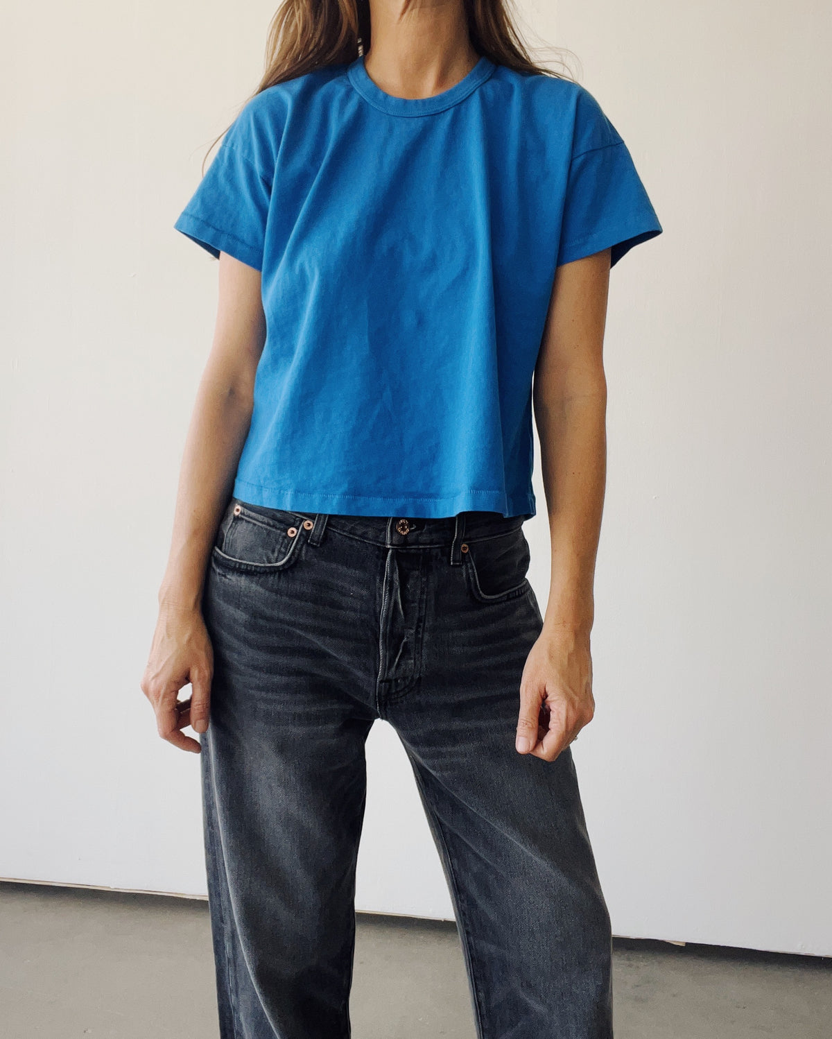The Boxy Tee Blue