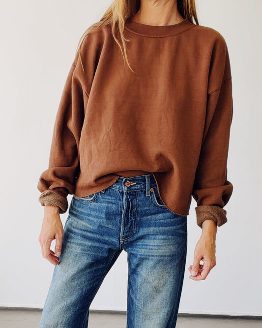 The Boxy Crop Sweatshirt Cedar
