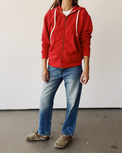 The Zip Hoodie Red