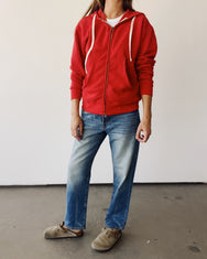 The Zip Hoodie Red