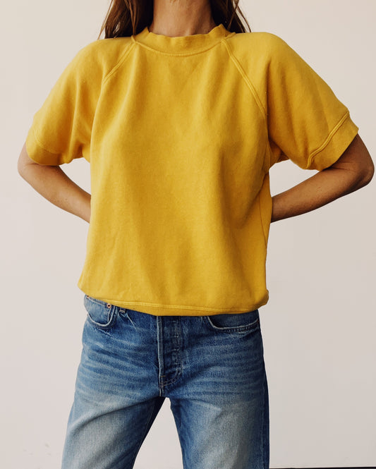 The Short Sleeve Sweatshirt Goldenrod