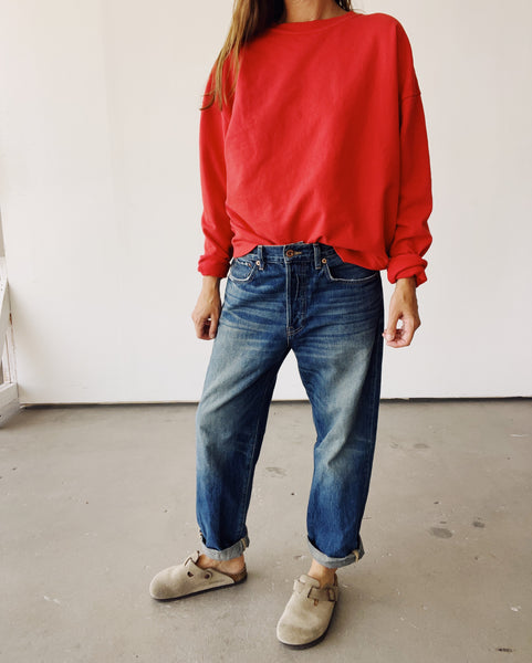 The Boxy Sweatshirt Red