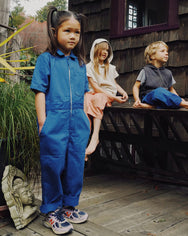 The Coveralls French Blue Herringbone