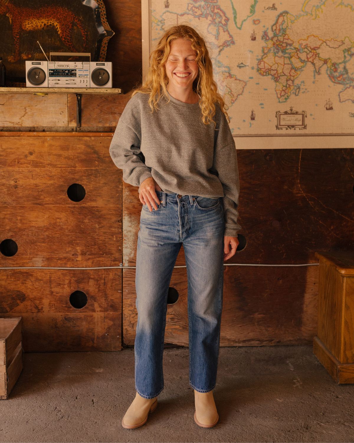 SS Boxy Sweatshirt P.E. Grey
