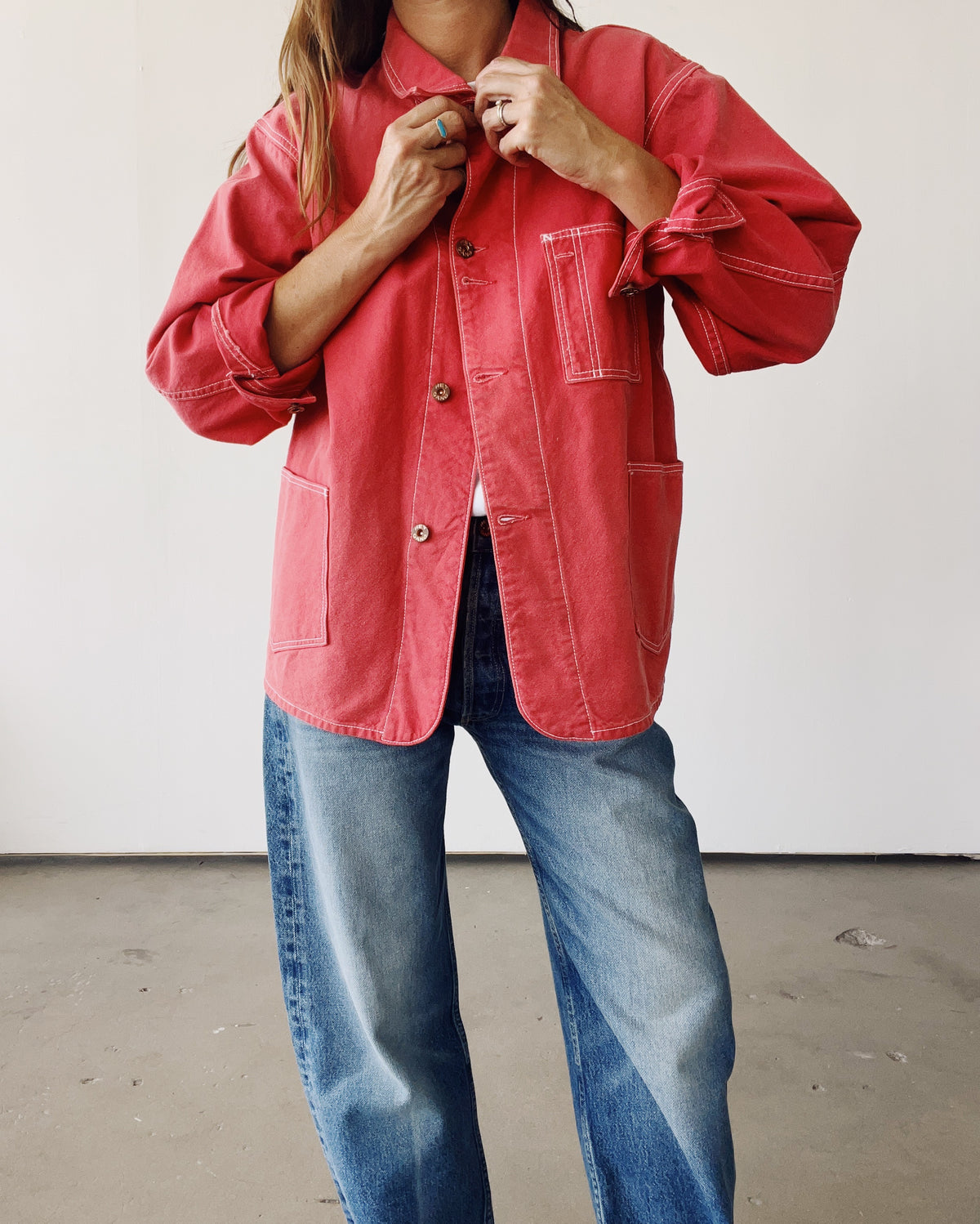 The Barn Coat Faded Red