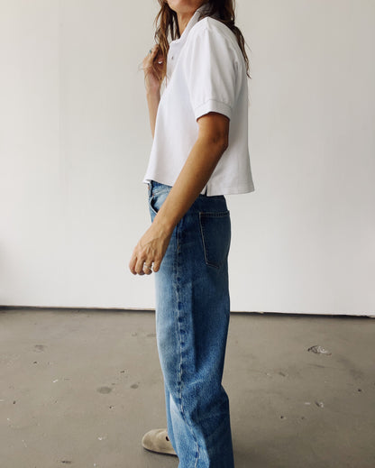 The Boxy Polo White