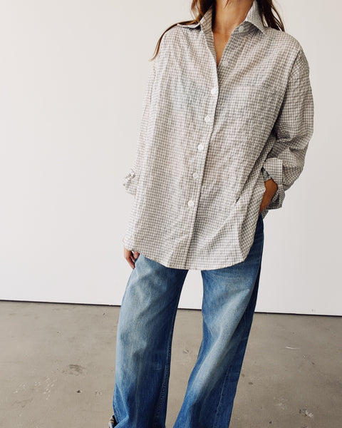 The Big Shirt Black Check
