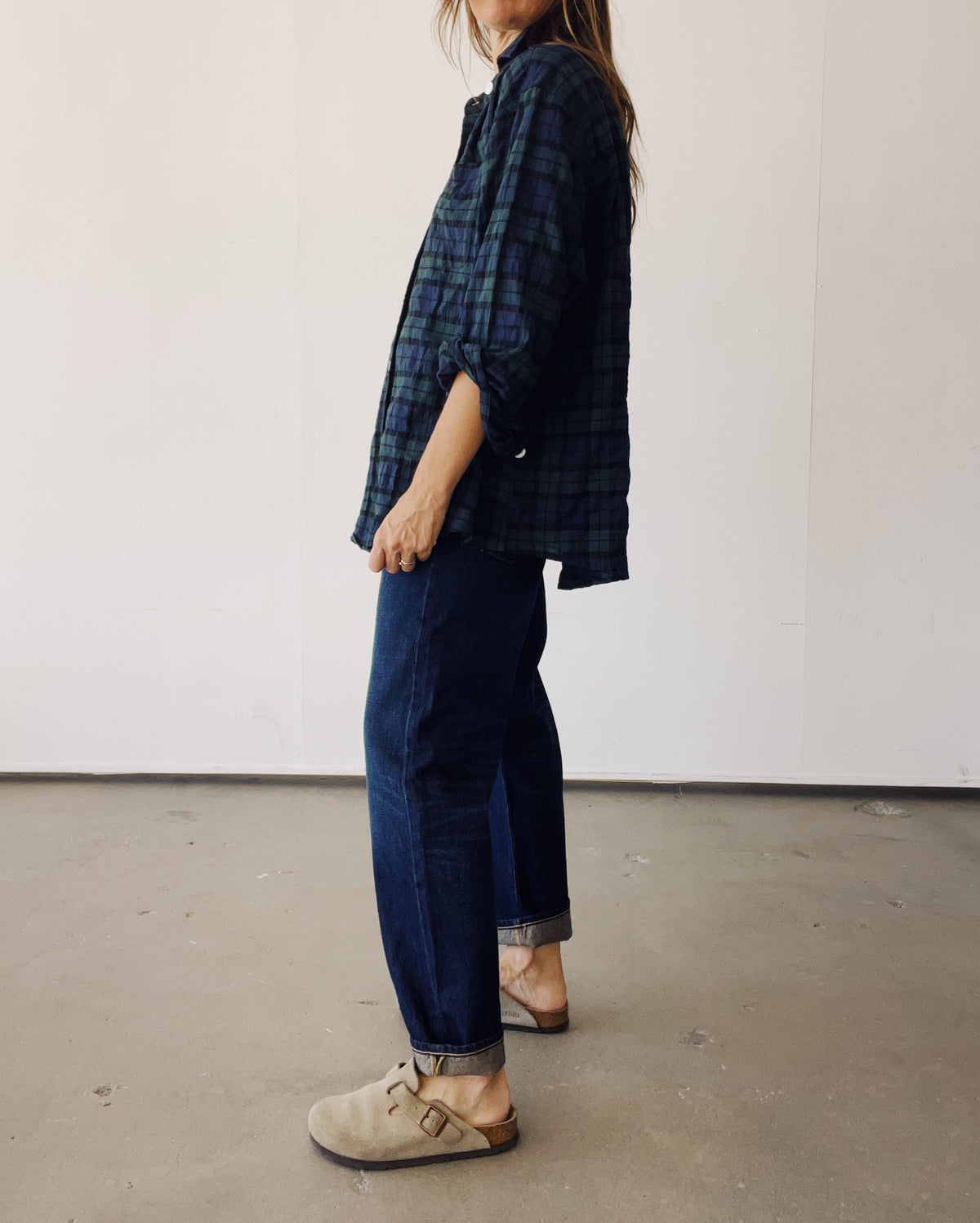 The Big Shirt Green Plaid