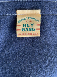 Hey Gang x Oxford Pennant Peace Sign Navy