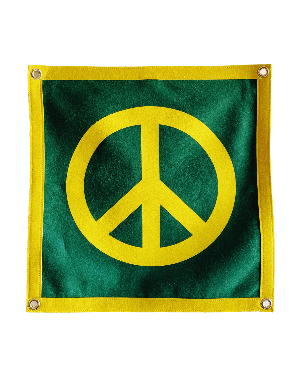 Hey Gang X Oxford Pennant Peace Sign Green